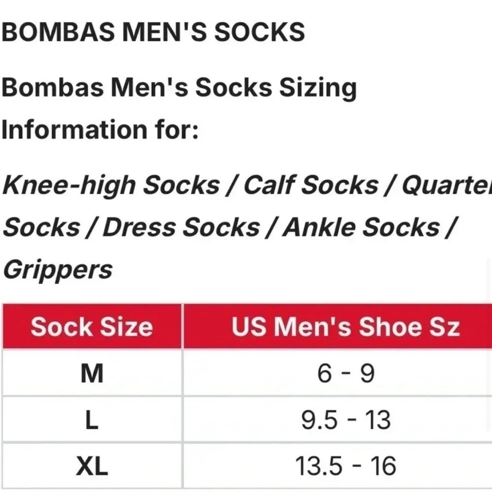 Bombas Men’s All Performance Black and White Athletic Socks. NWOT - Picture 5 of 5